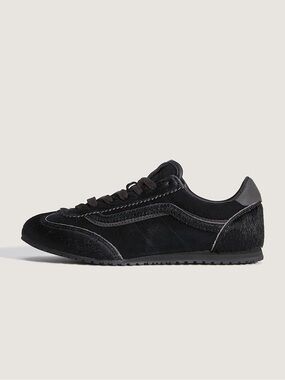 Vans Men's Super Lowpro Pony Hair Black Suede Sneakers